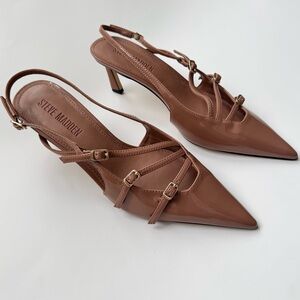 Steve Madden Tan Strappy Heels